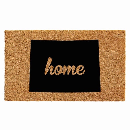 Calloway Mills Entrance Mat, Coir, Natural, Black 105171830